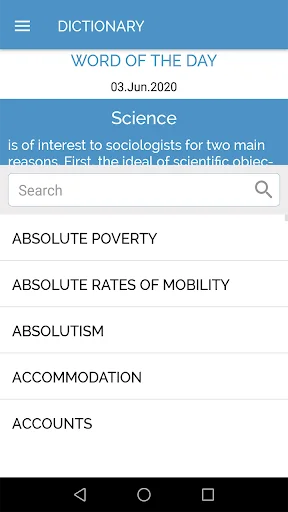 Sociology Dictionary Offline