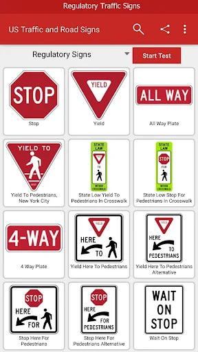 US Traffic and Road Signs screenshot 1