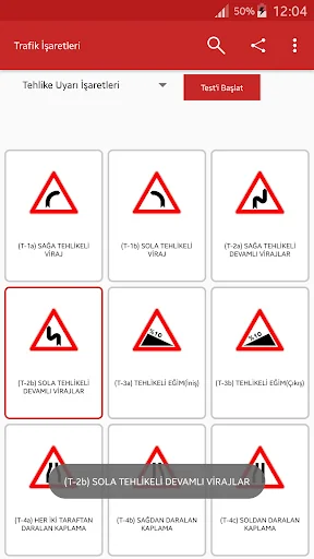 Traffic Signs Turkey Test