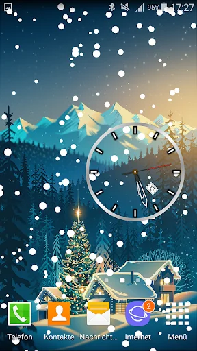Christmas Clock Live Wallpaper