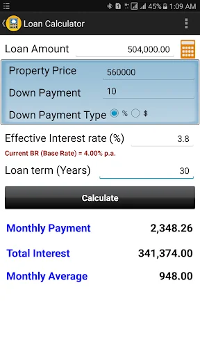 Housing Loan Calculator