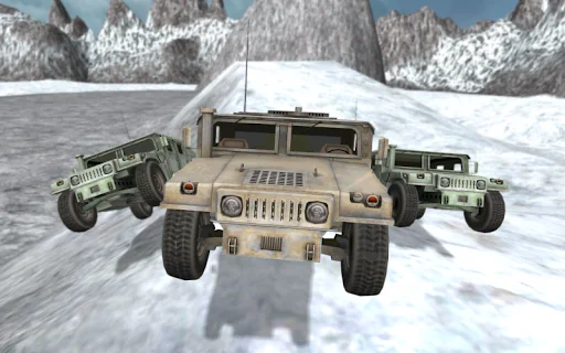 Army 4x4 Snow Driving 3D screenshot 2