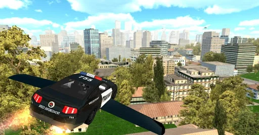 Flying Police Car Simulator screenshot 2