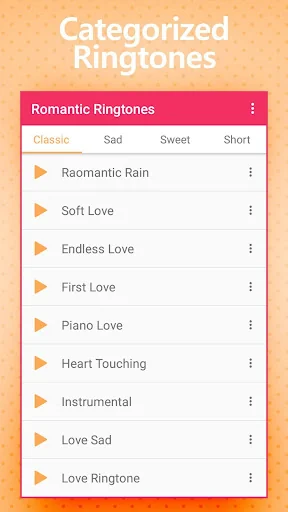 Romantic Ringtones screenshot 1