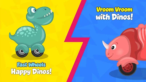 Dino racing Car games for kids screenshot 3