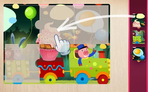 Puzzle for kids - learn food screenshot 2