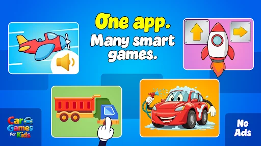 Car games and puzzles for kids screenshot 1