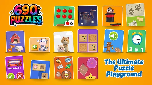 690 Puzzles for preschool kids screenshot 1