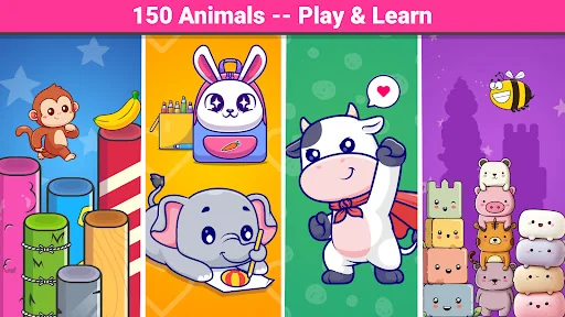 Animal Puzzle & Games for Kids