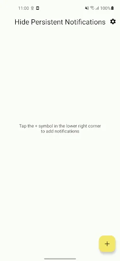 Hide Persistent Notifications