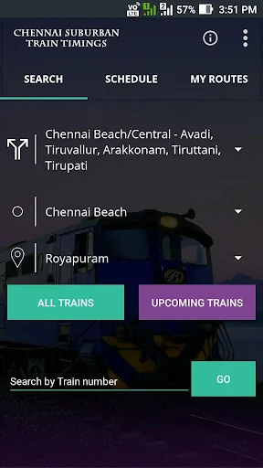 Chennai Suburban Train Timings screenshot 1
