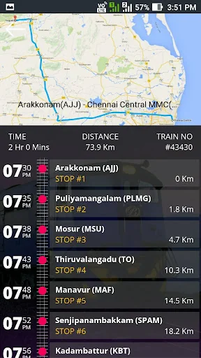Chennai Suburban Train Timings screenshot 2