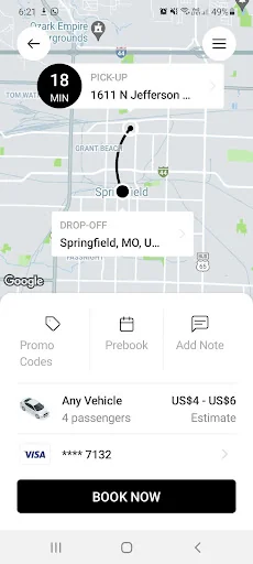 Springfield Yellow Cab Co screenshot 3