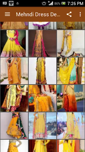 Mehndi Dress Designs
