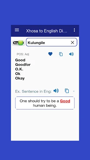 English to Xhosa Dictionary screenshot 4