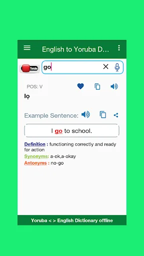 English to Yoruba Dictionary