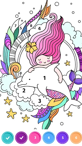 Paint.Book : Color by number screenshot 1