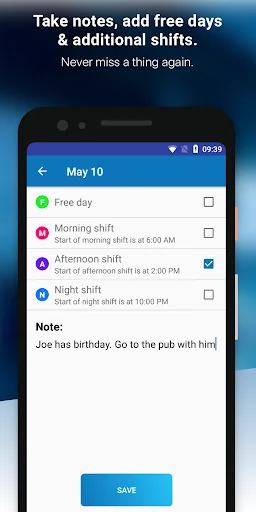 Shifter - Shift calendar screenshot 2