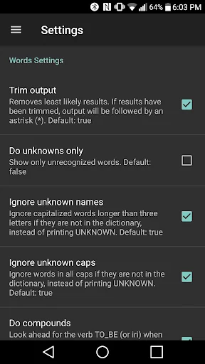 Whitaker's Words screenshot 3