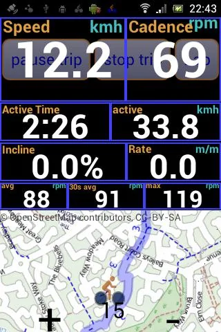 IpBike ANT+™ Bike Computer screenshot 1