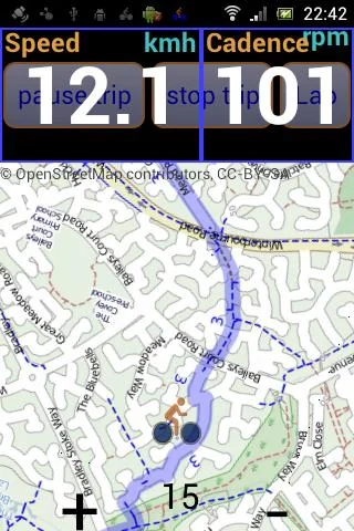 IpBike ANT+™ Bike Computer screenshot 2