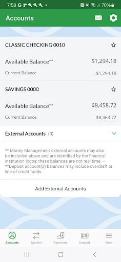 BayPort CU Mobile Banking screenshot 1