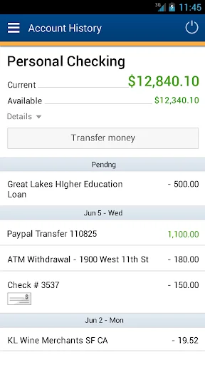 CRCU Mobile Banking screenshot 1