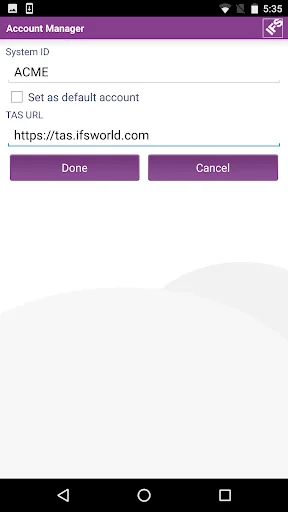 IFS Apps 10 Account Manager