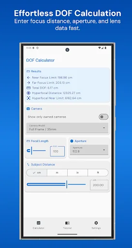 DOF Calculator