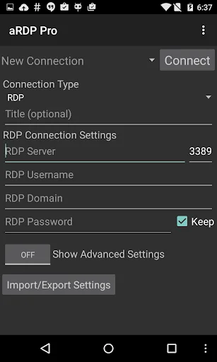 aRDP Pro: Secure RDP Client screenshot 1