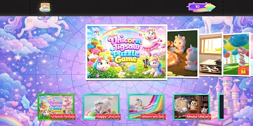 Unicorn Jigsaw Puzzle Game