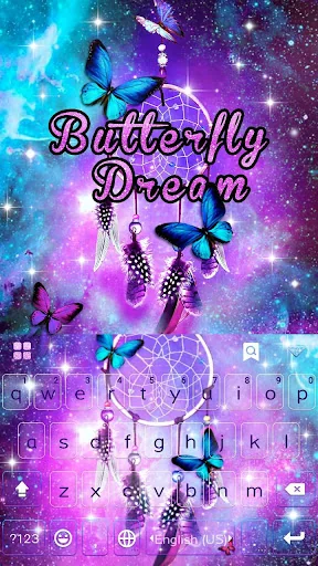 Butterflydream Keyboard Theme screenshot 2