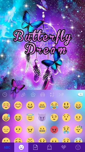 Butterflydream Keyboard Theme screenshot 3