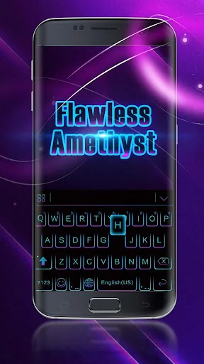 Black Neon 3D Keyboard Theme