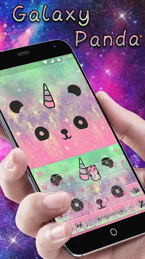 Cuteness Panda Keyboard Theme  screenshot 1