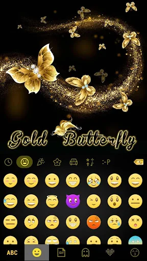 Goldbutterfly Keyboard Theme screenshot 2