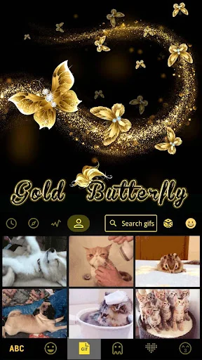 Goldbutterfly Keyboard Theme screenshot 3
