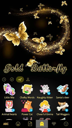 Goldbutterfly Keyboard Theme screenshot 4
