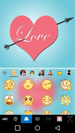 Pink Love Keyboard Theme screenshot 3