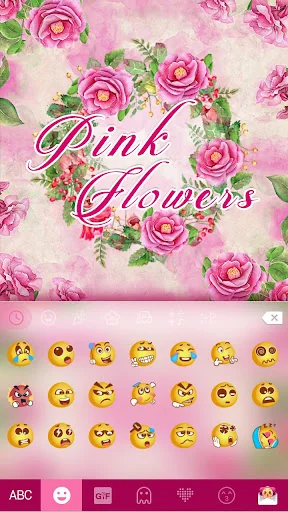 Pinkflowers Keyboard Theme screenshot 2