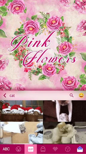 Pinkflowers Keyboard Theme screenshot 3