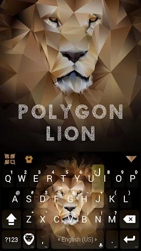 Polygon Lion Kika Keyboard screenshot 2
