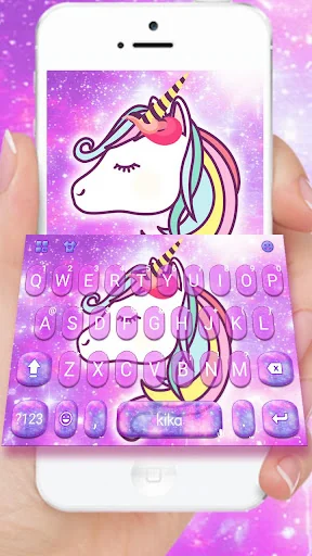Adorable Galaxy Unicorn Keyboa
