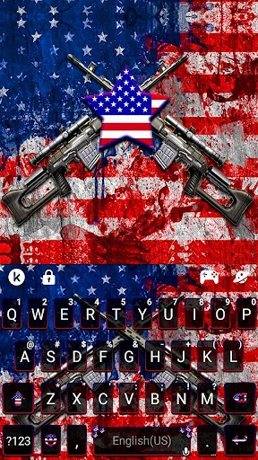 American Guns Keyboard Theme screenshot 1