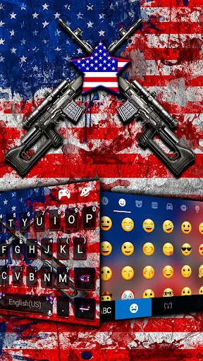 American Guns Keyboard Theme screenshot 2