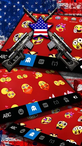 American Guns Keyboard Theme screenshot 4