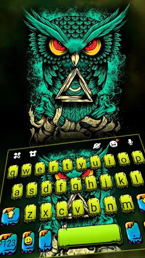 Angry Owl Keyboard Theme