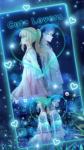 Anime Cute Love Keyboard Theme