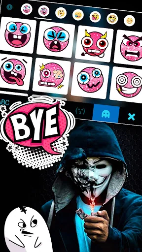 Anonymous Lighter Keyboard Bac screenshot 3