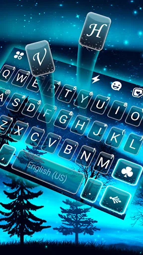 Aurora Skies Keyboard Backgrou